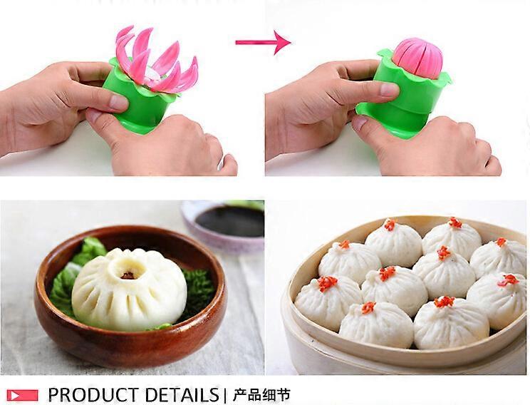 2pcs Baozi Maker Bao Steamer Dumpling Maker Baozi Mold Random Color