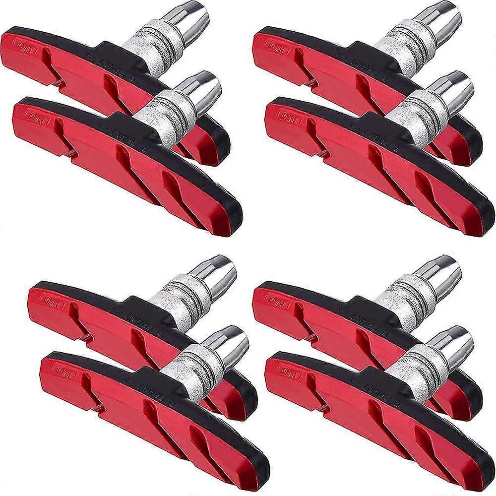 4 Pairs V Bike Brake Pads Bicycle Brake Blocks Set 70 mm Bicycle Brake Pads