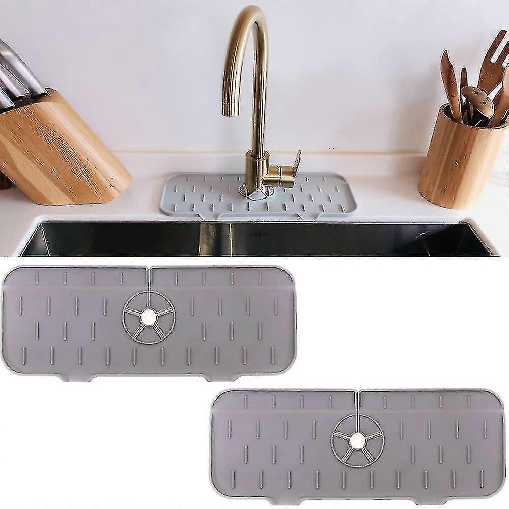 Faucet Absorbent Mat, Kitchen Sink Faucet Splash Proof Mat Absorbent Microfiber Cloth Pad Splash Proof Faucet Home Bathroom Tools 1pcs