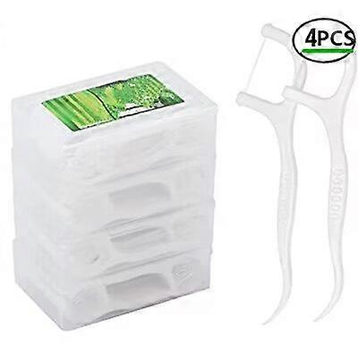 Dental floss 200 pieces dental floss holder - set of 4 dental floss boxes dental floss for dental cleaning