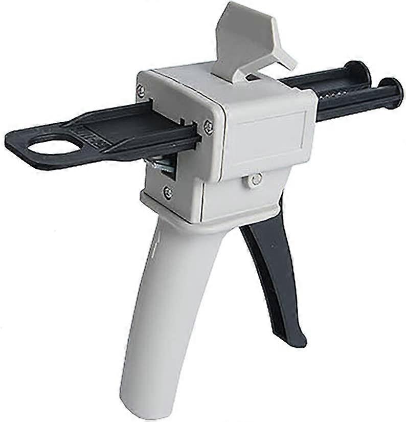 50ml Epoxy Dispenser Gun, AB Epoxy Glue Gun Handle Applicator for Mixing Glue, 1:1 and 2 Ratios:1 (Gun)