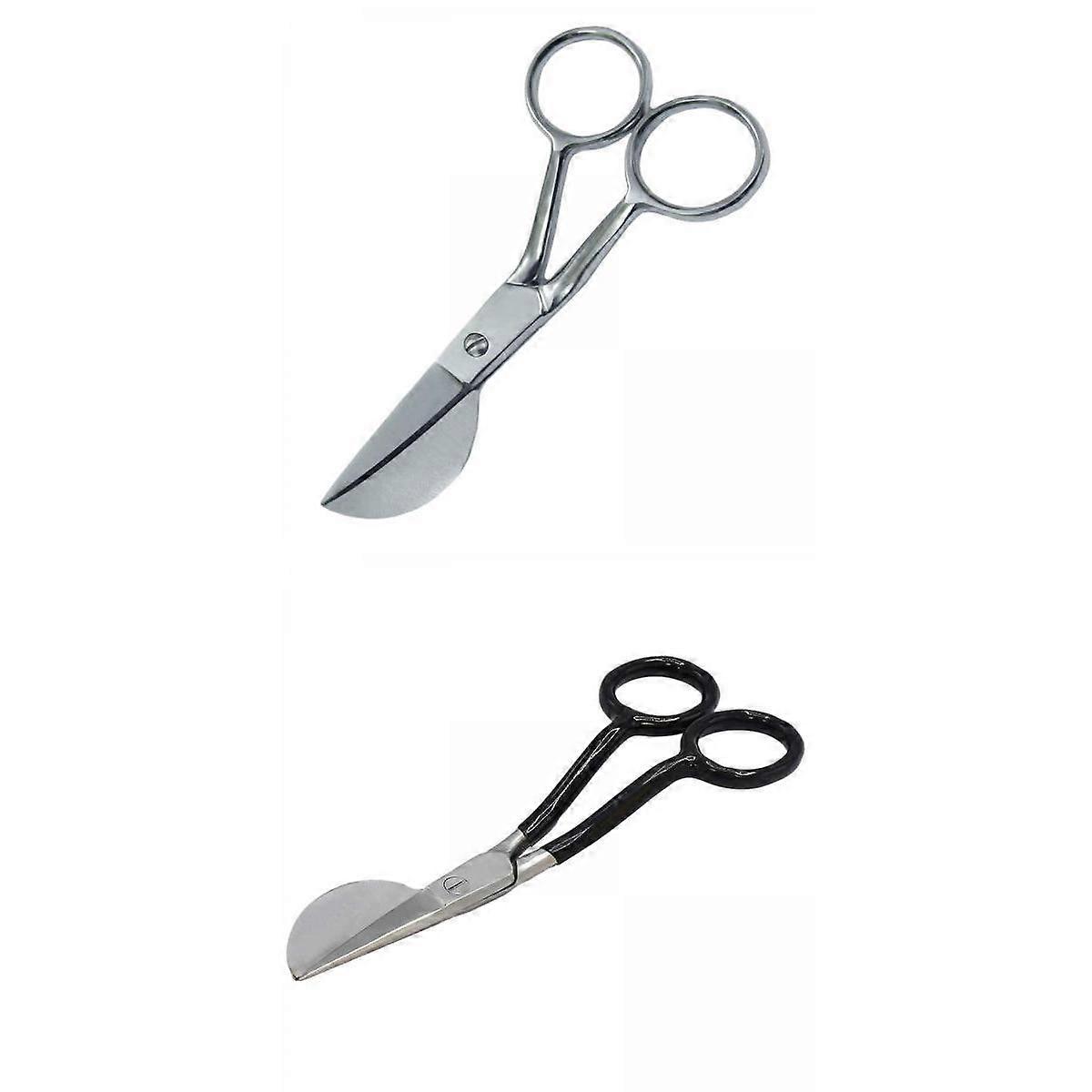 2Pcs 7" Duckbill Applique Scissors for Thread Tufted Carpet Fabric Shears