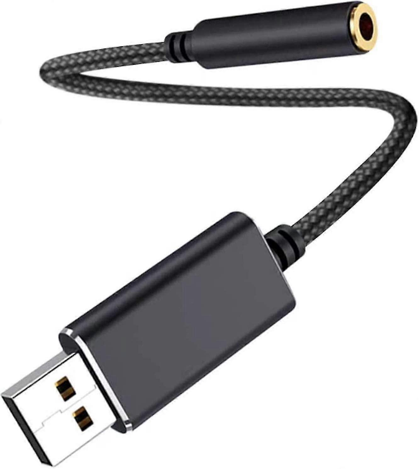 Audio Adapter Audio Jack Adapter (black) (1pcs)