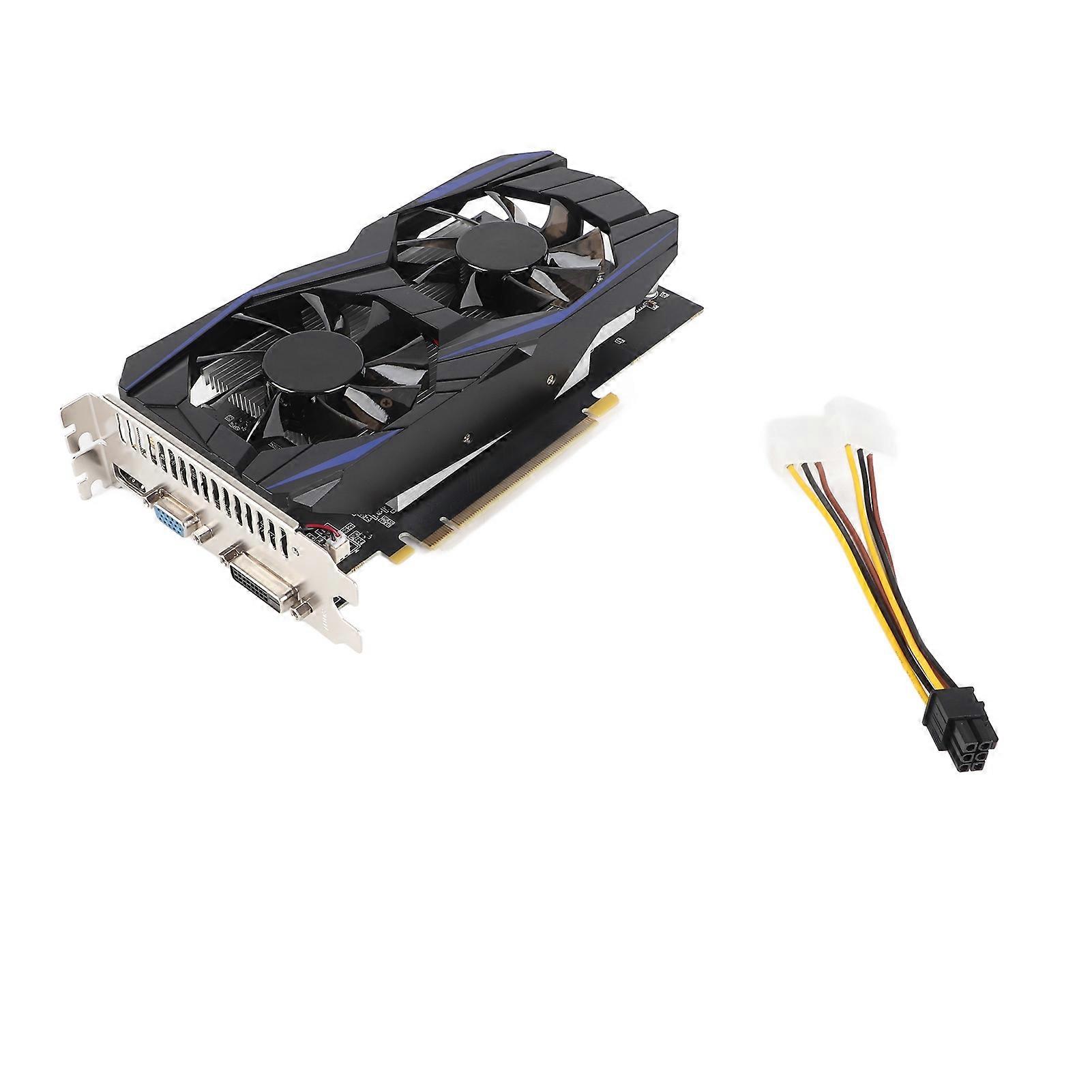 Gaming-Grafikkarte 192BIT GDDR5 Dual-Lüfter-High-Definition-Multimedia-Schnittstelle VGA-DVI-Schnittstelle Computer-Grafikkarte GTX550Ti 6GB
