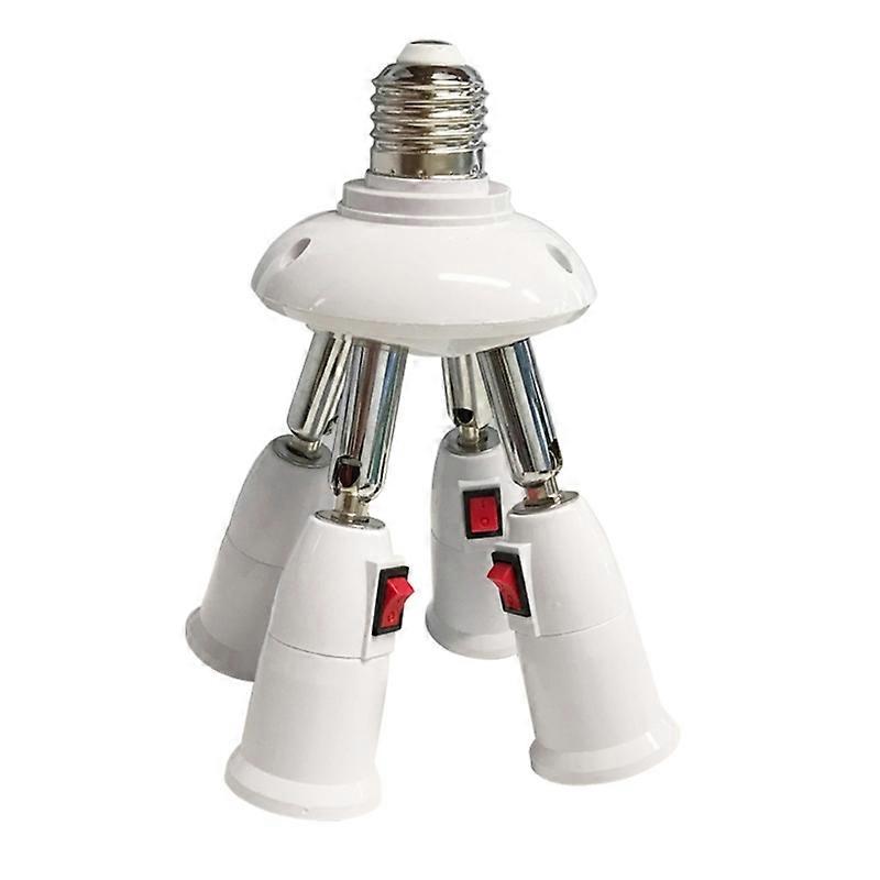 360 Degrees Adjustable E27 Splitter Socket Adapter For Office Hallway