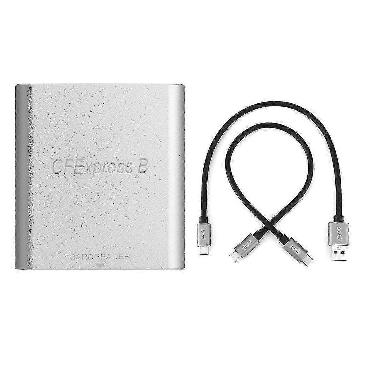 Portable Type C to CFexpress B Card Reader 10Gbps Memory Card Reader Drive-Free for Laptop Computer