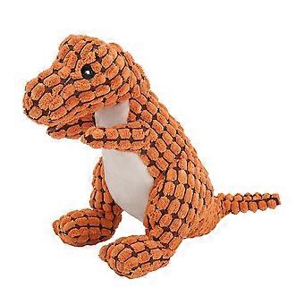 Dog Chewing Toy Plush Dinosaur Shape Bite Resistant Interactive Teeth Cleaning for Small Medium Pets