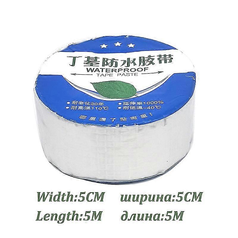 Waterproof Duct Repair Tape High Temperature Aluminum Foil Thickening Butyl Rubber Tape Wall Crack Roof Pipe Super Adhesive Tape