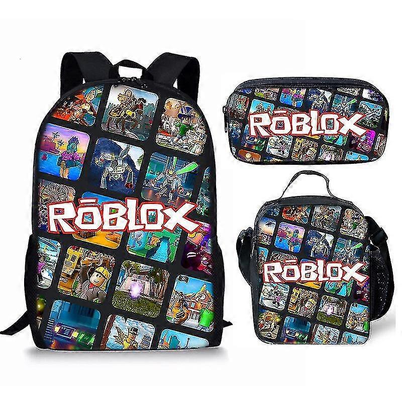 Roblox Print Schultasche Kinderrucksack oder Schulranzen oder Stifttasche oder 3 Stück für Kinder Für Kinder