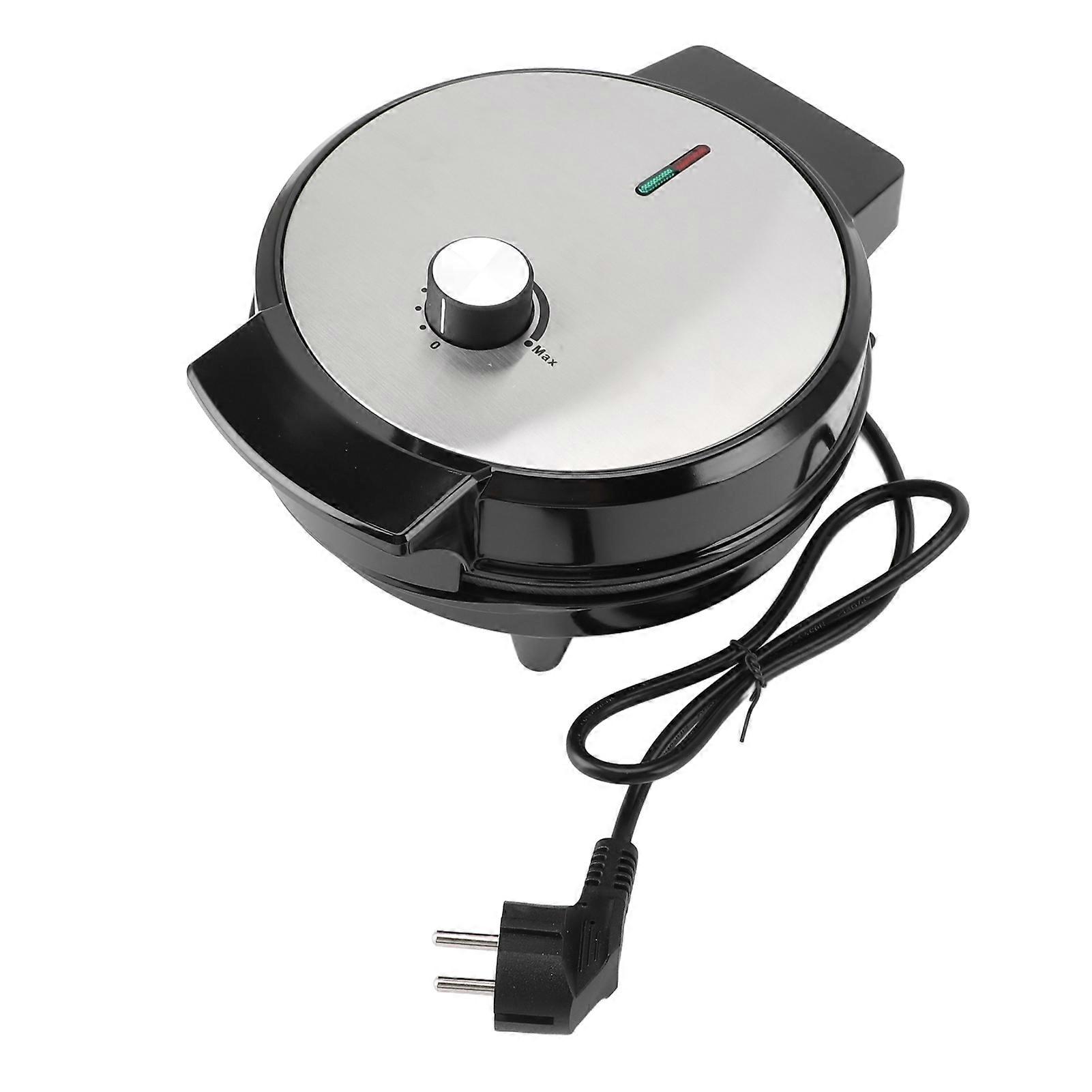 Electric Waffle Maker 1000W Efficient Heating Knob Temperature Control Nonstick Double Sided Waffle Iron with Indicator EU Plug 220V(YMCAT)