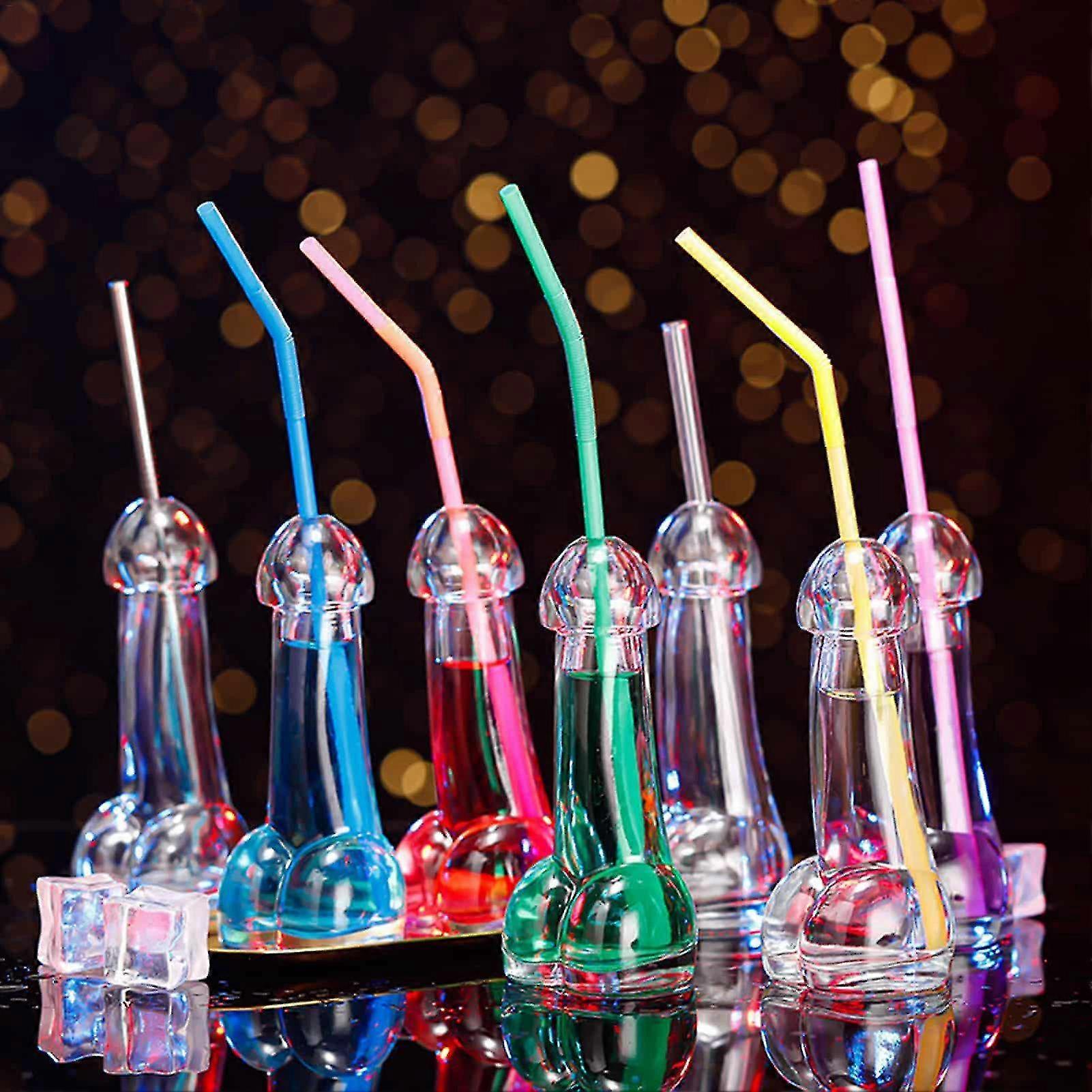 2 Stück Cocktailgläser Mit Blatt-Design – Aus Borosilikatglas, 180 Ml, Transparent