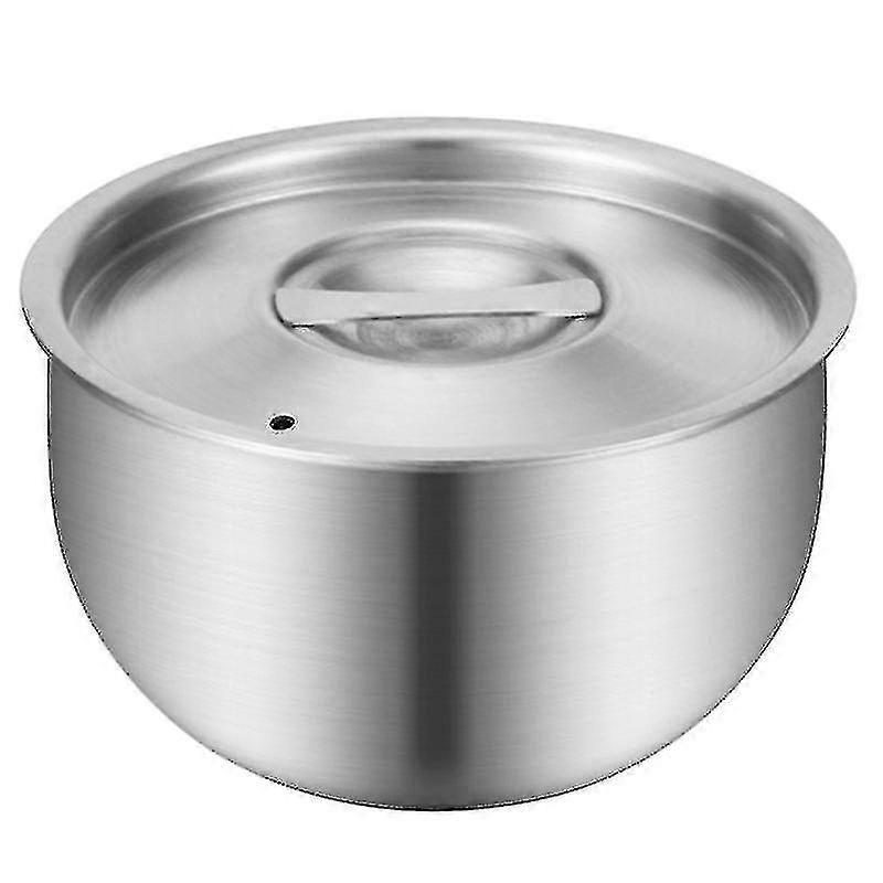 1pc O-s Less Steel Bowl Soup H Food Container Stew Bowl With Lid