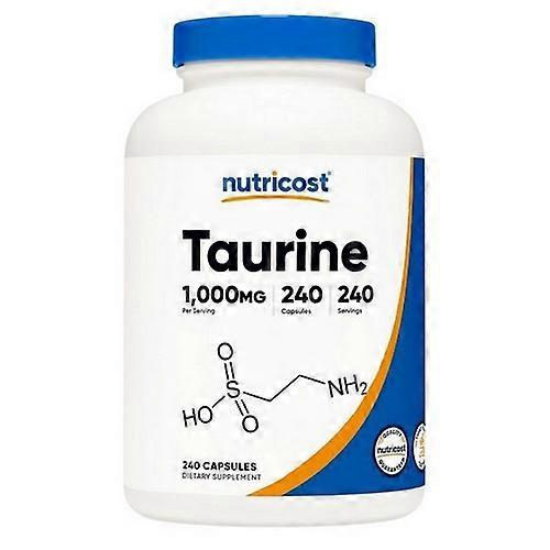 Nutricost Taurine Capsules ,1000 Mg ,240 Count
