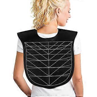 Salon Hair Cutting Collar Cape, Hair Cutting Cape Angular I Straight Cutting Guidelines Farba do włosów Peleryna do fryzjerstwa czarna
