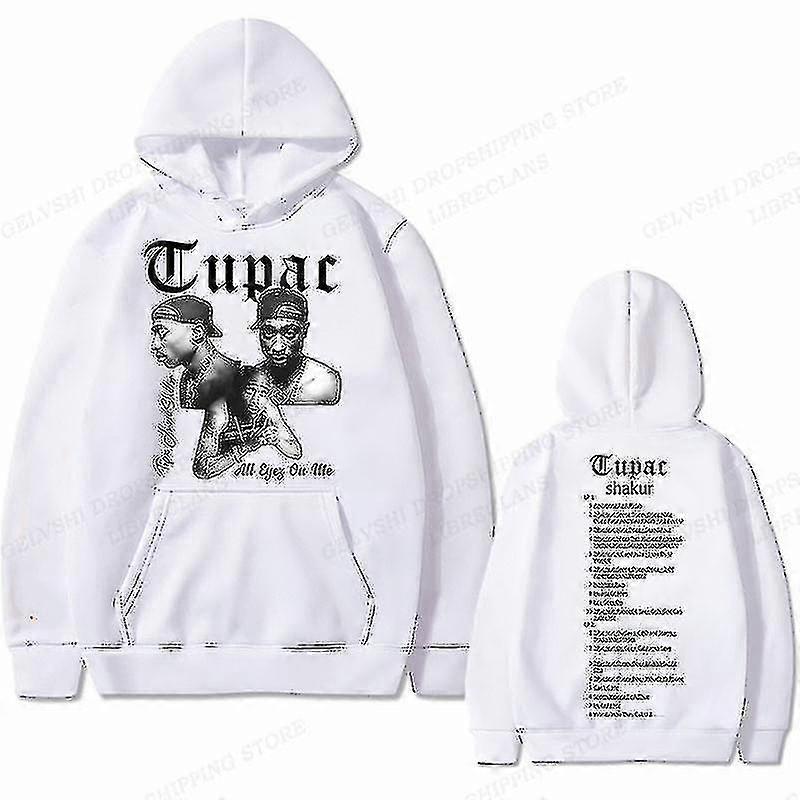 Tupac 2pac Felpa con cappuccio Uomo Donna Felpe con cappuccio Moda Bambini Hip Hop Felpe con cappuccio Donne Felpe Ragazzo Cappotti Rapper Felpe Shakur Tute Punk