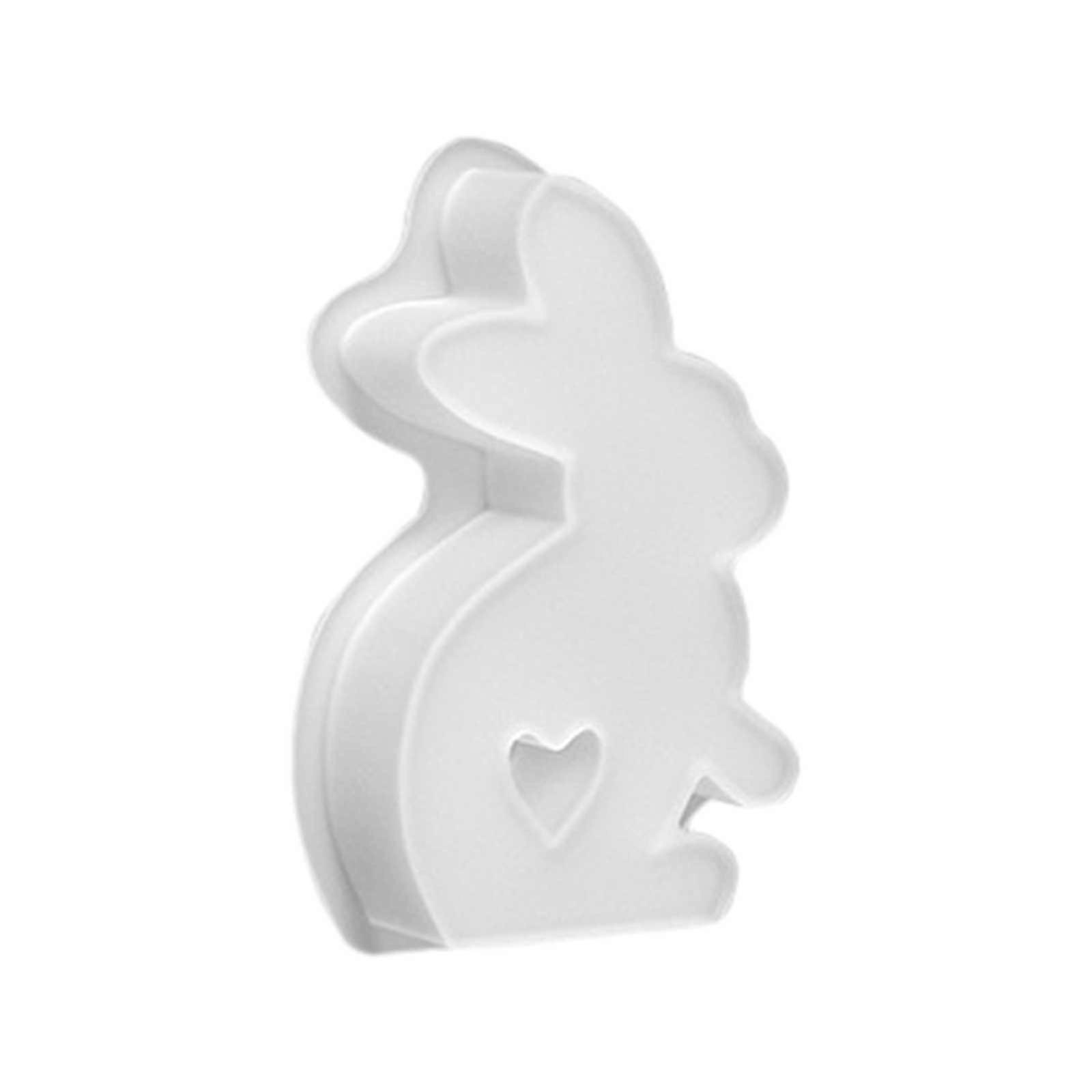 3D Easter Bunny Silicone Mould Candle Holder,100% New