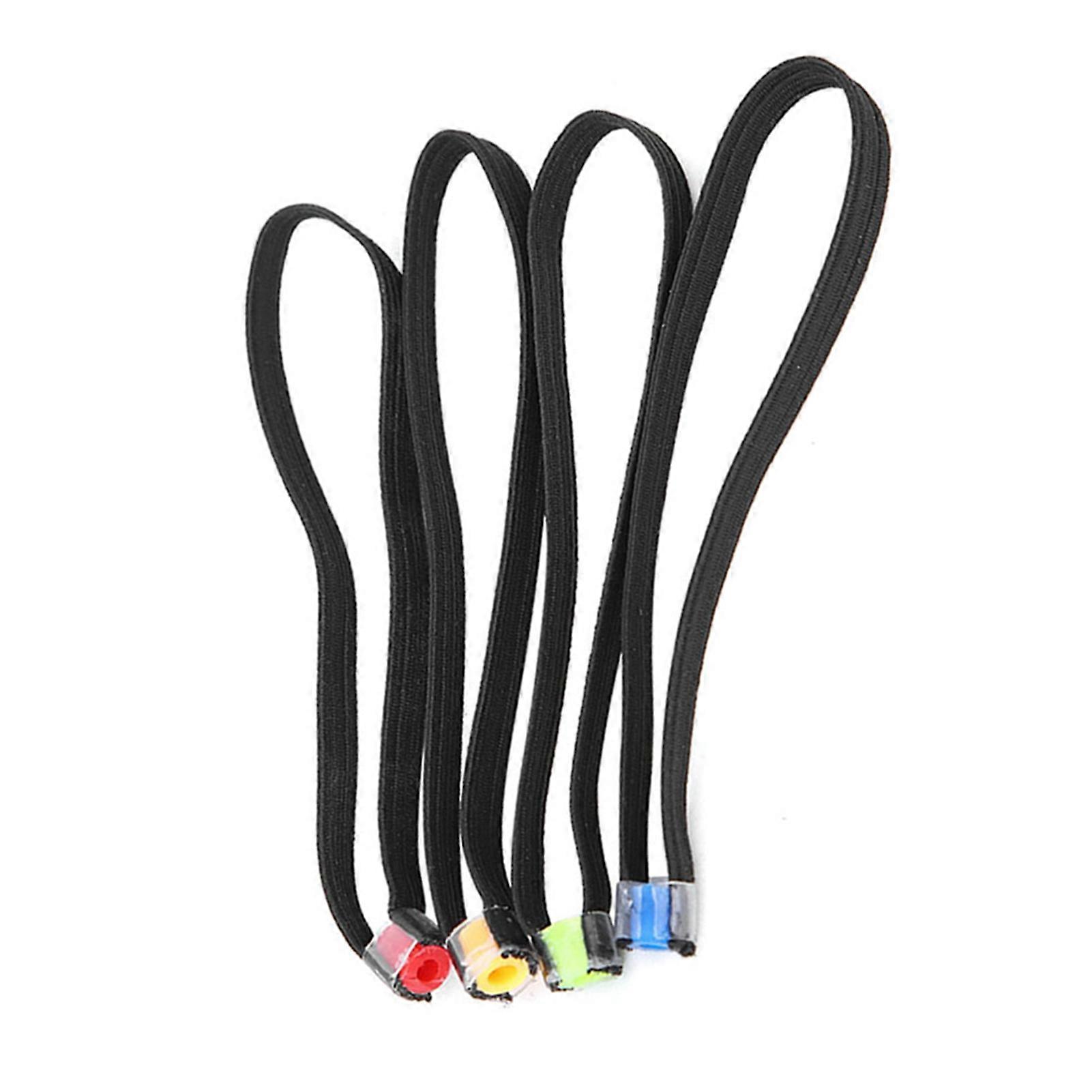 4PCS Elastic Fabric Lightweight Fishing Tippet Spool Ring Fish Wire Loop Tackle Accessory