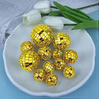 Chang Ball IkCake Topper Avec étoiles Argentées, Décorations De Gâteau Miroir, Fournitures De Fête Séparés Ante Des Années 70 Et 80