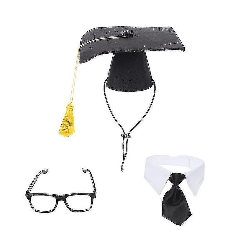 1set Pet Graduation Caps