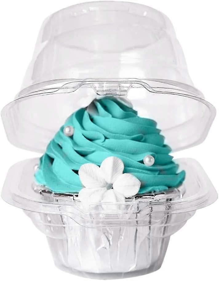 Single Clear Individual Cupcake Box-50 Plastic Single Individual Cupcake