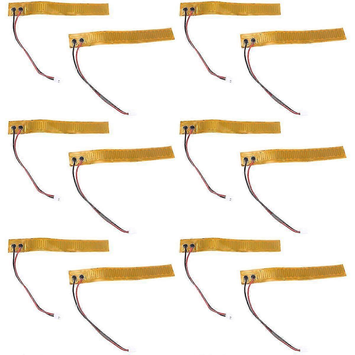 12 pezzi 20 mm x 140 mm piastra riscaldante adesiva, elementi riscaldanti pi 24 V 72 W piastra riscaldante adesiva in poliimmide