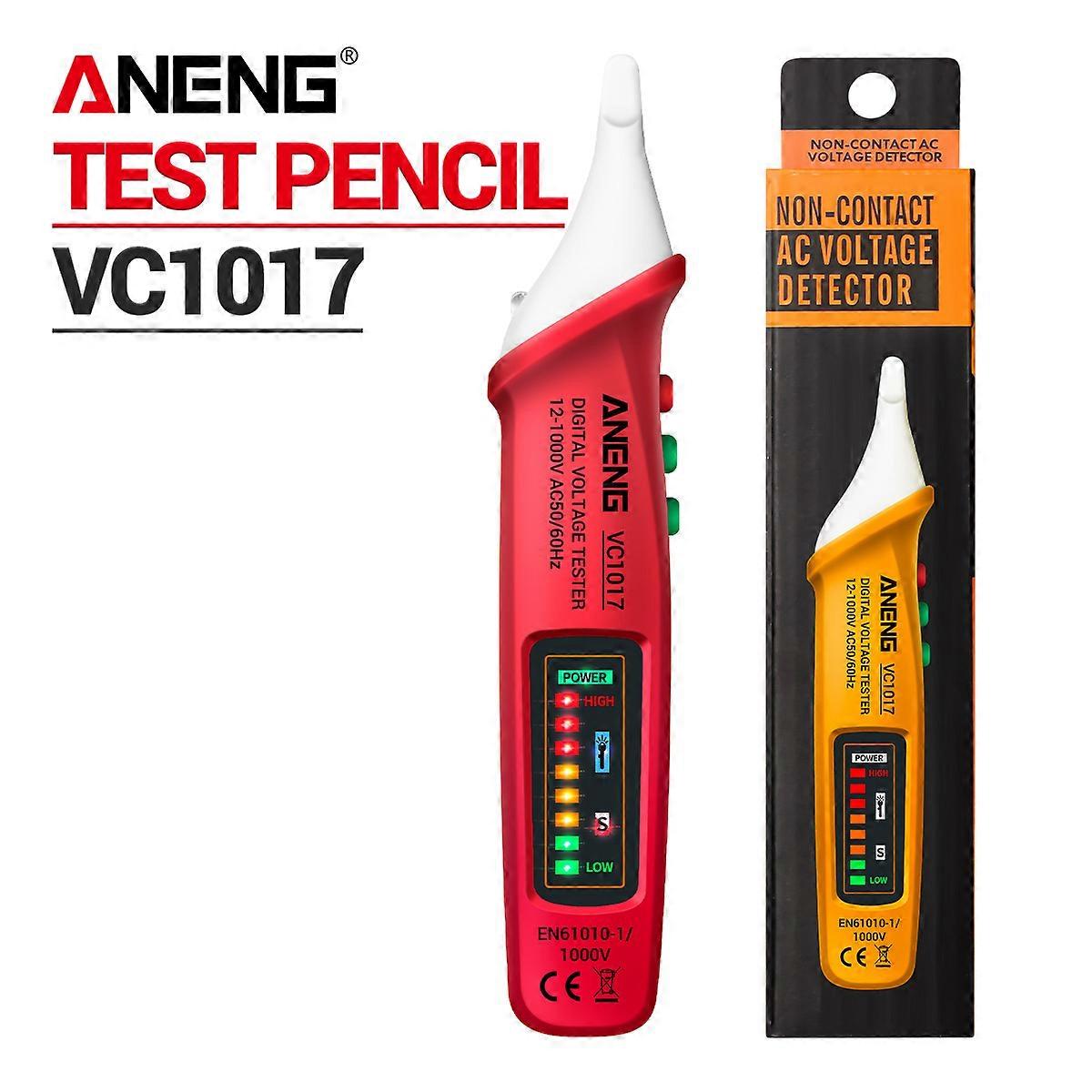 ANENG VC1017 AC Voltage Detector Tester Meter 12V-1000v Non-contact Pen Style Electric Indicator LED voltage meter vape pen
