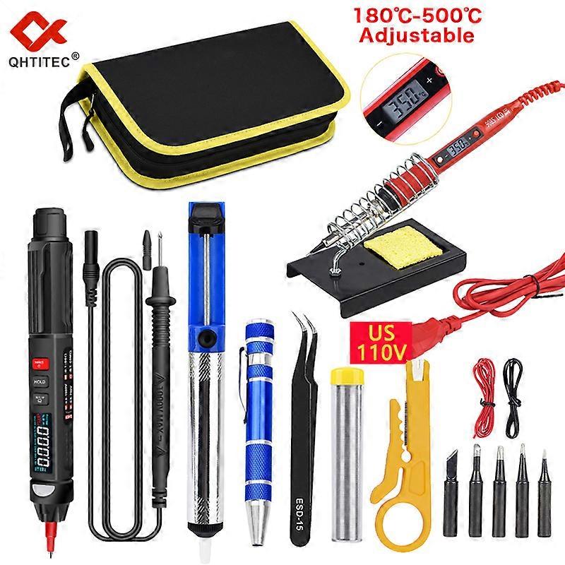 QHTITEC True RMS Digital Pen Multimeter 118A/B 6000 Counts Inteligent Automatic Meter AC DC Voltage Tester Resistance Frequency