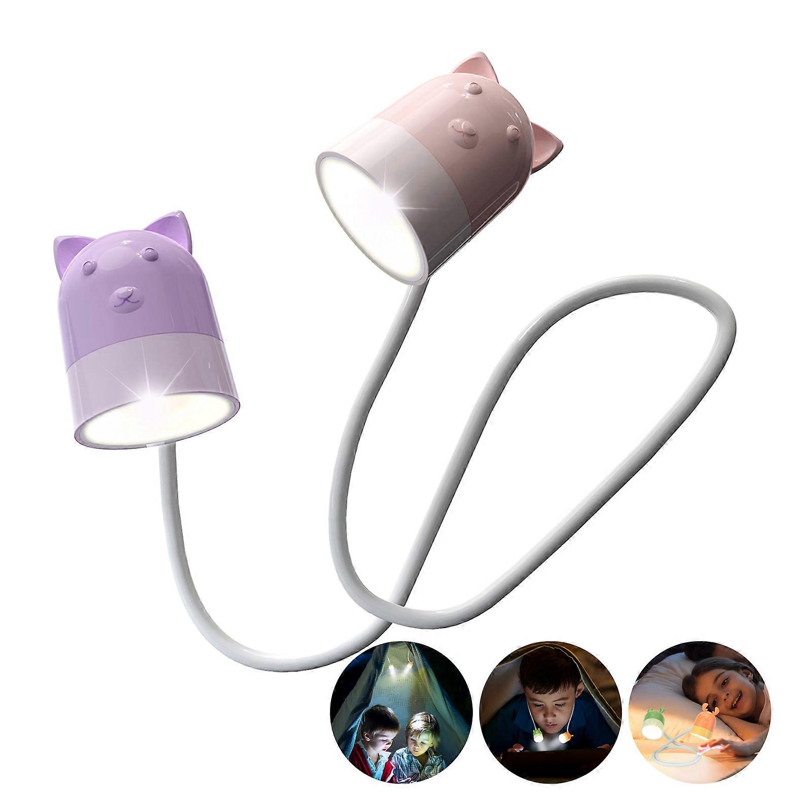 LED Neck Reading Light, Book Light for Reading in Bed, Bendable Arms, Rechargeable, Long Lasting