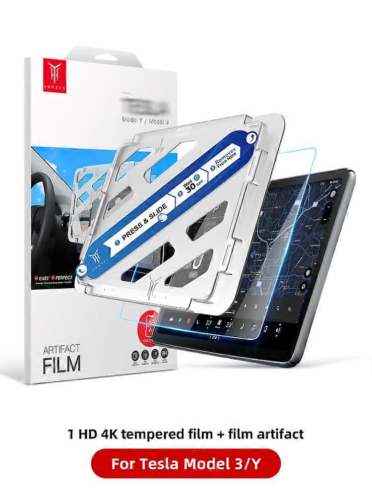 For Tesla Model 3 Model Y Tempered Glass Protector Center Console Screen Full Cover For Tesla 2021/2022 Car Accessories