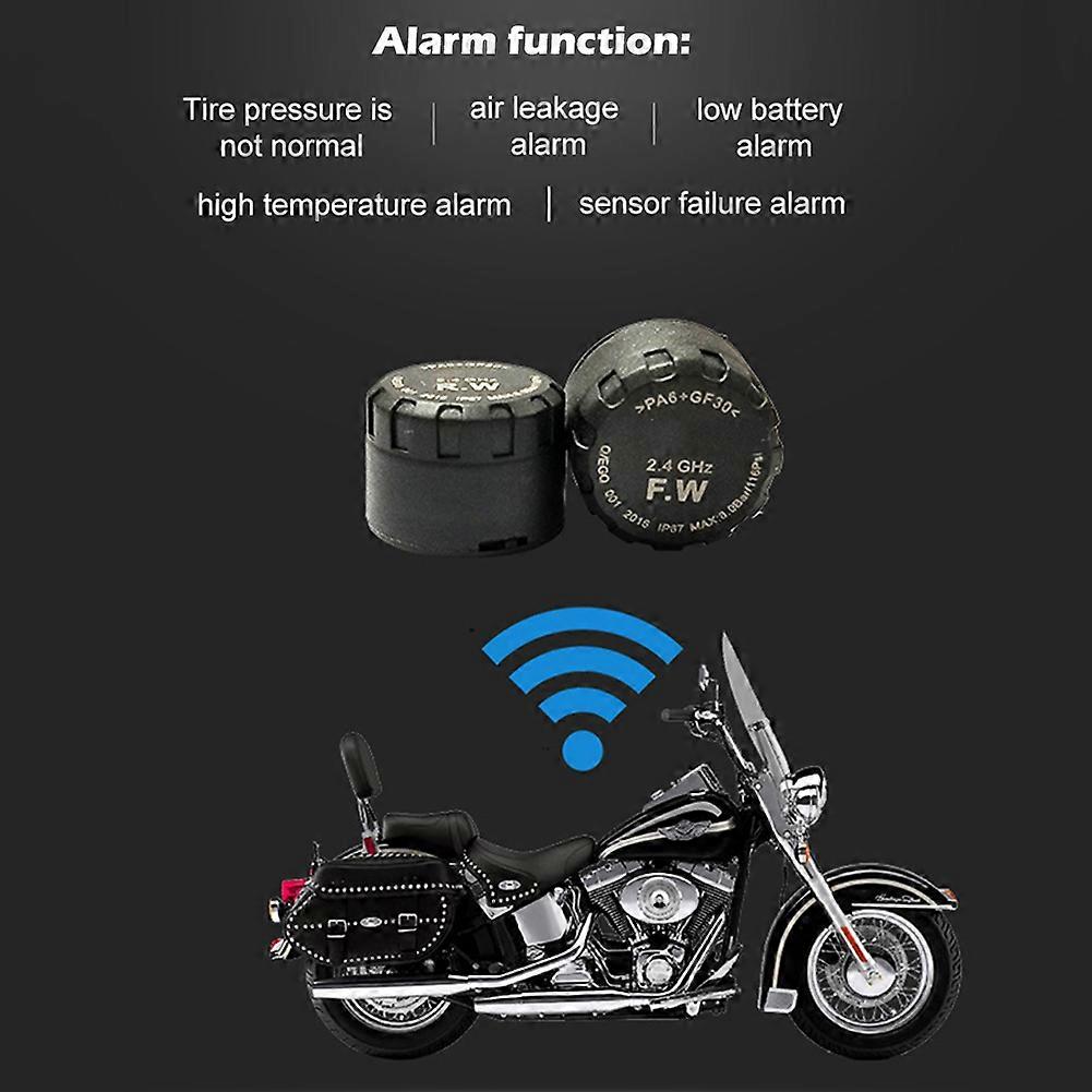 Motorcycle Bluetooth Tire Pressure Monitoring System Motor External Intellenge Tyre Detective Equipment Contect Phone App