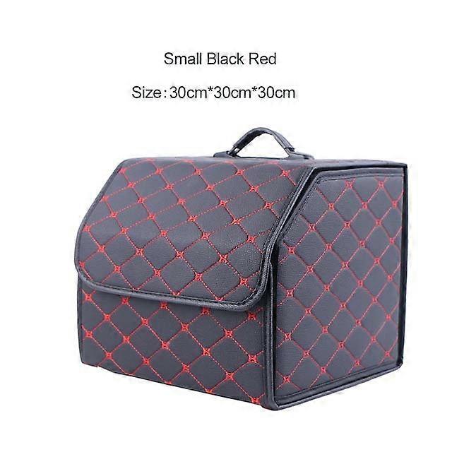 Car Trunk Organizer Box Large Capacity Auto Multiuse Tools Storage Bag Stowing Tidying Leather Folding For Emergency Storage Box