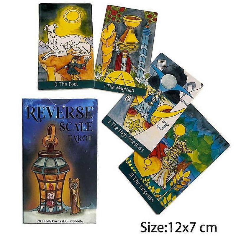 12x7 cm Reverse Scale Tarot Deck Card Game