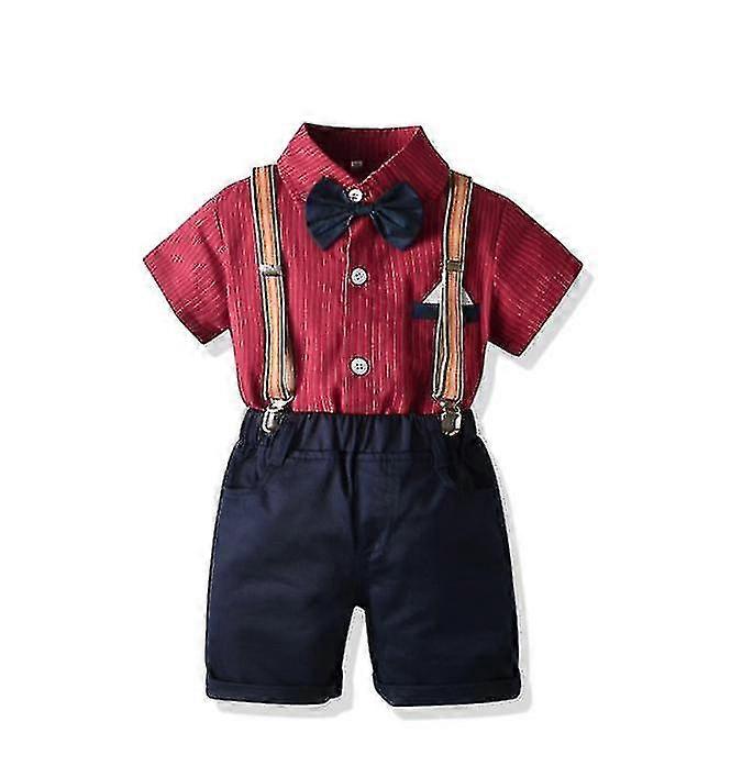 Baby Boys Gentleman Outfits Suits With Tie