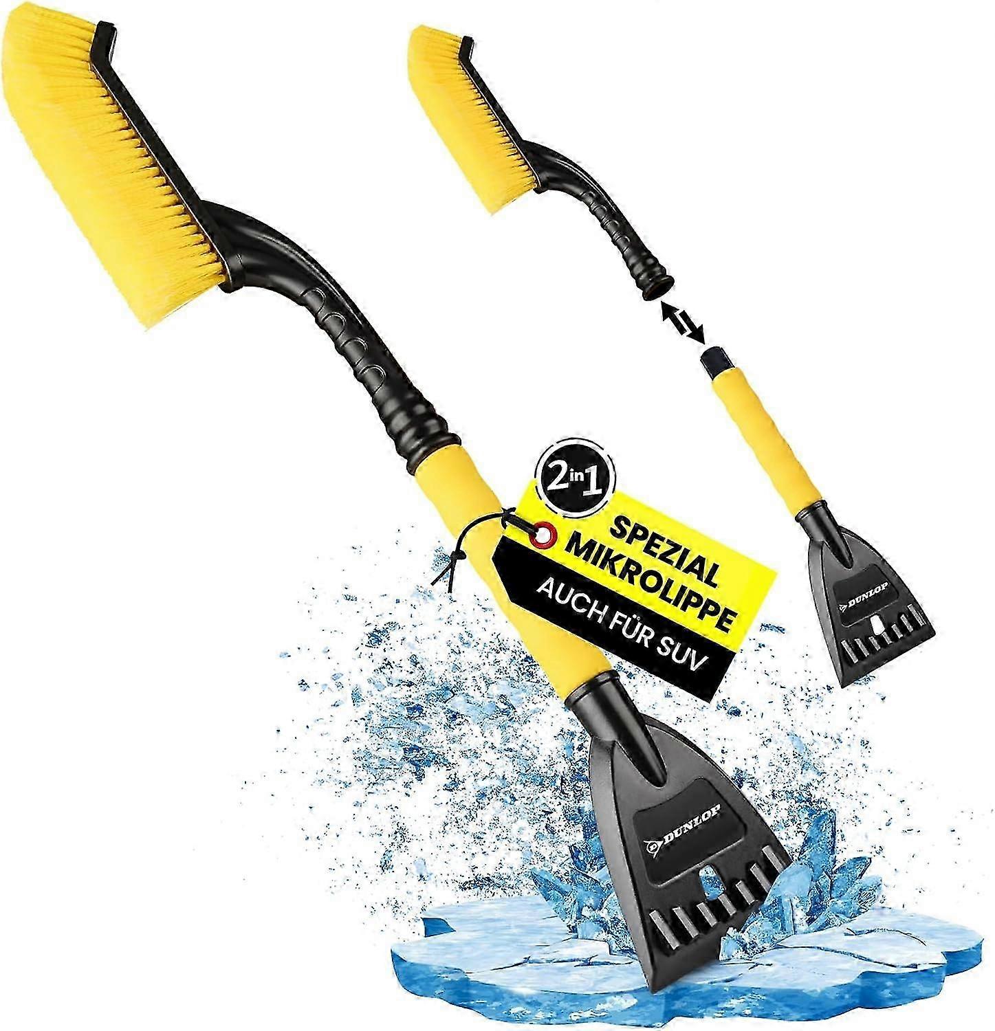 Ice Scraper Car with Broom I Lightning-fast Ice and Snow with 105 mm Wide Special Micro Lip Gently Remove I Telescopic Car Windscreen Scraper I Proven