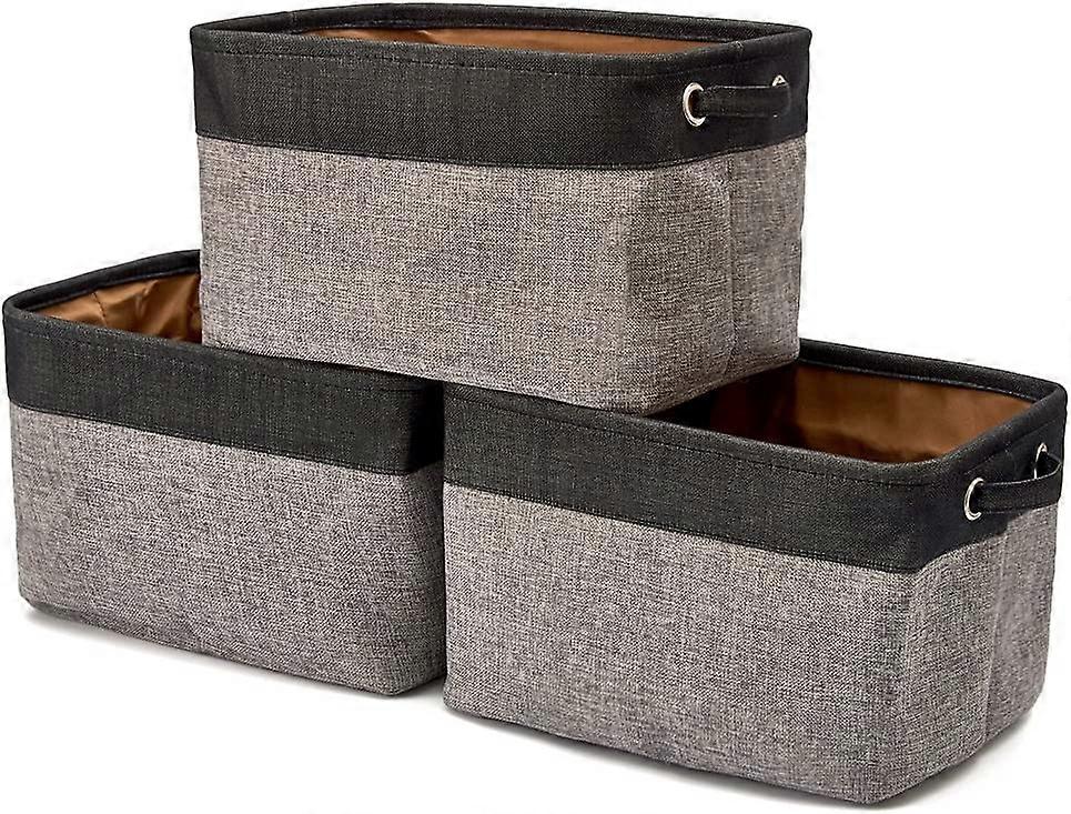 3 Pack Canvas Storage Basket