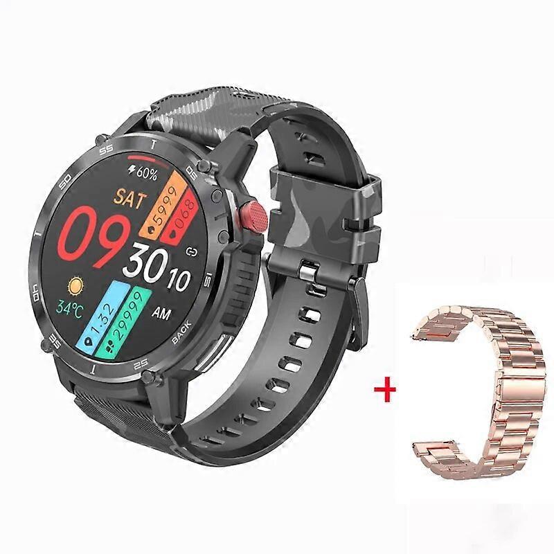 Sport Smart Watches for Men IP68 Waterproof C22 Smartwatch 4G ROM Support Connect Headset Smart Watch 400mah 7days Battery Life
