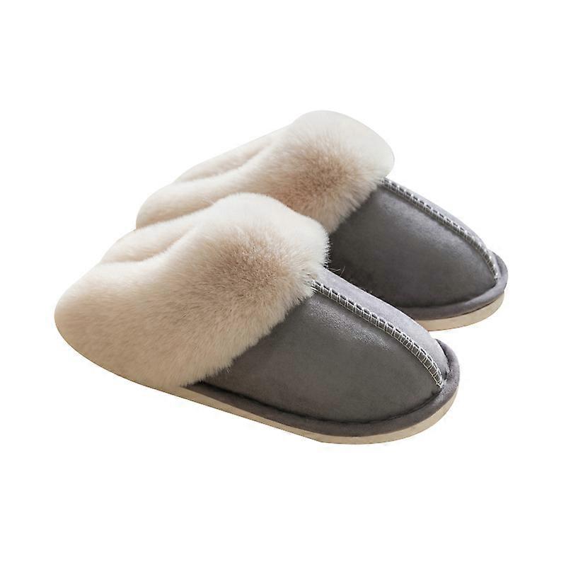 Womens Slipper Memory Foam Fluffy Soft Warm Slip On House Slippers