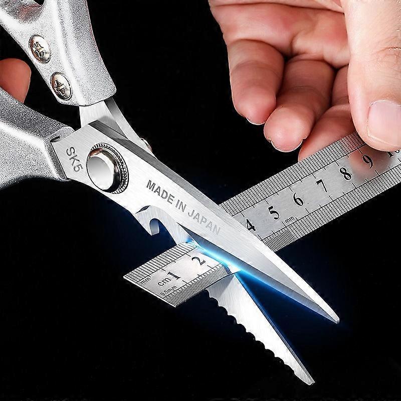Scissors Powerful Kitchen Chicken Bone Scissors Stainless Steel Multi-Function Bottle Opener Scissors Fish Scale Scissors SK5
