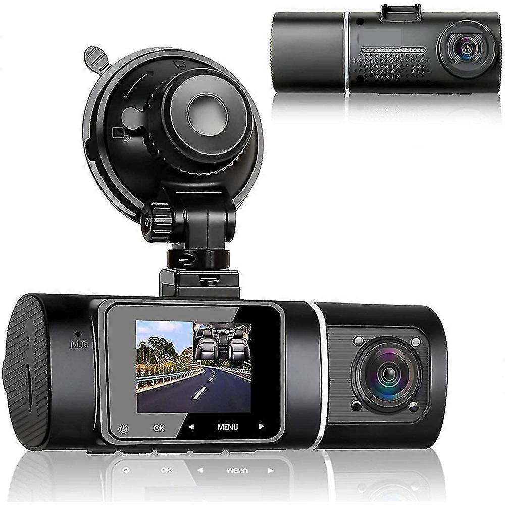 Auto Dual 1080p Full HD Visione notturna a infrarossi, sensore G, HDR, Nero