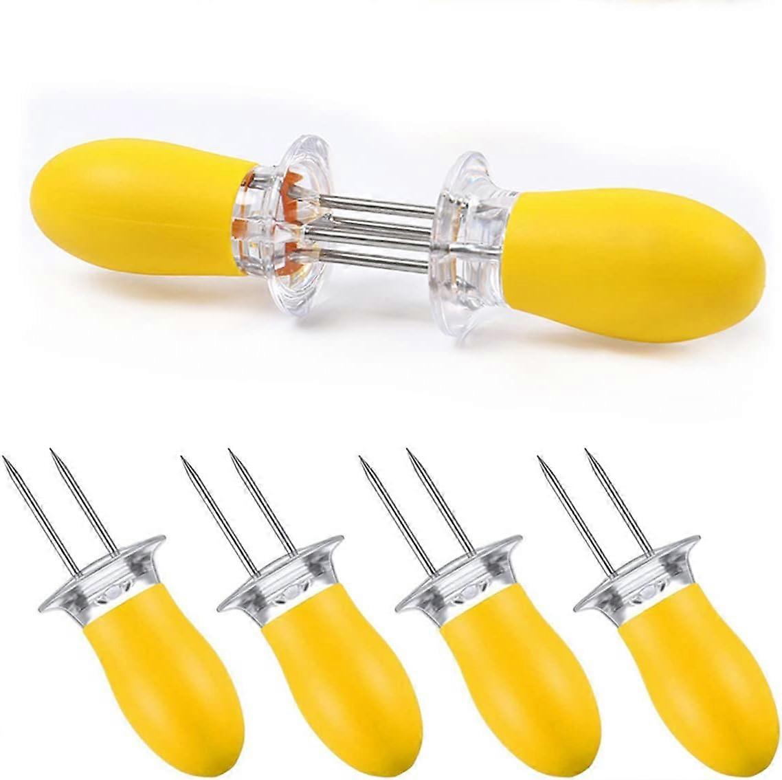 Pcs BBQ Corn Grill Fork Needle Corn Holder Kitchen Accessories Yellow
