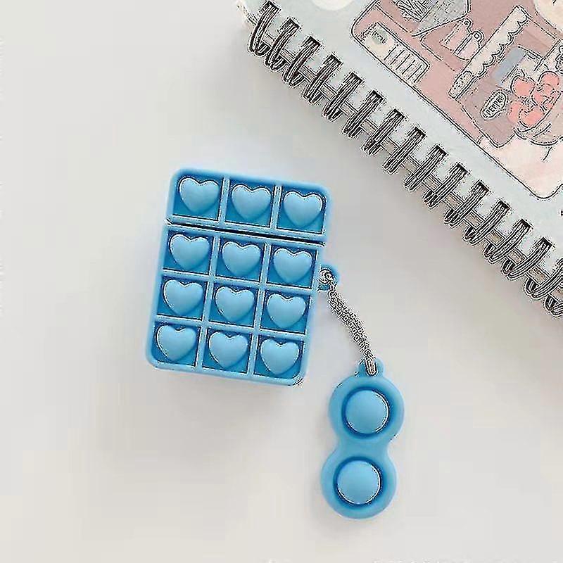 Decompression Soft Silicone Wireless Bluetooth1pcs Blue