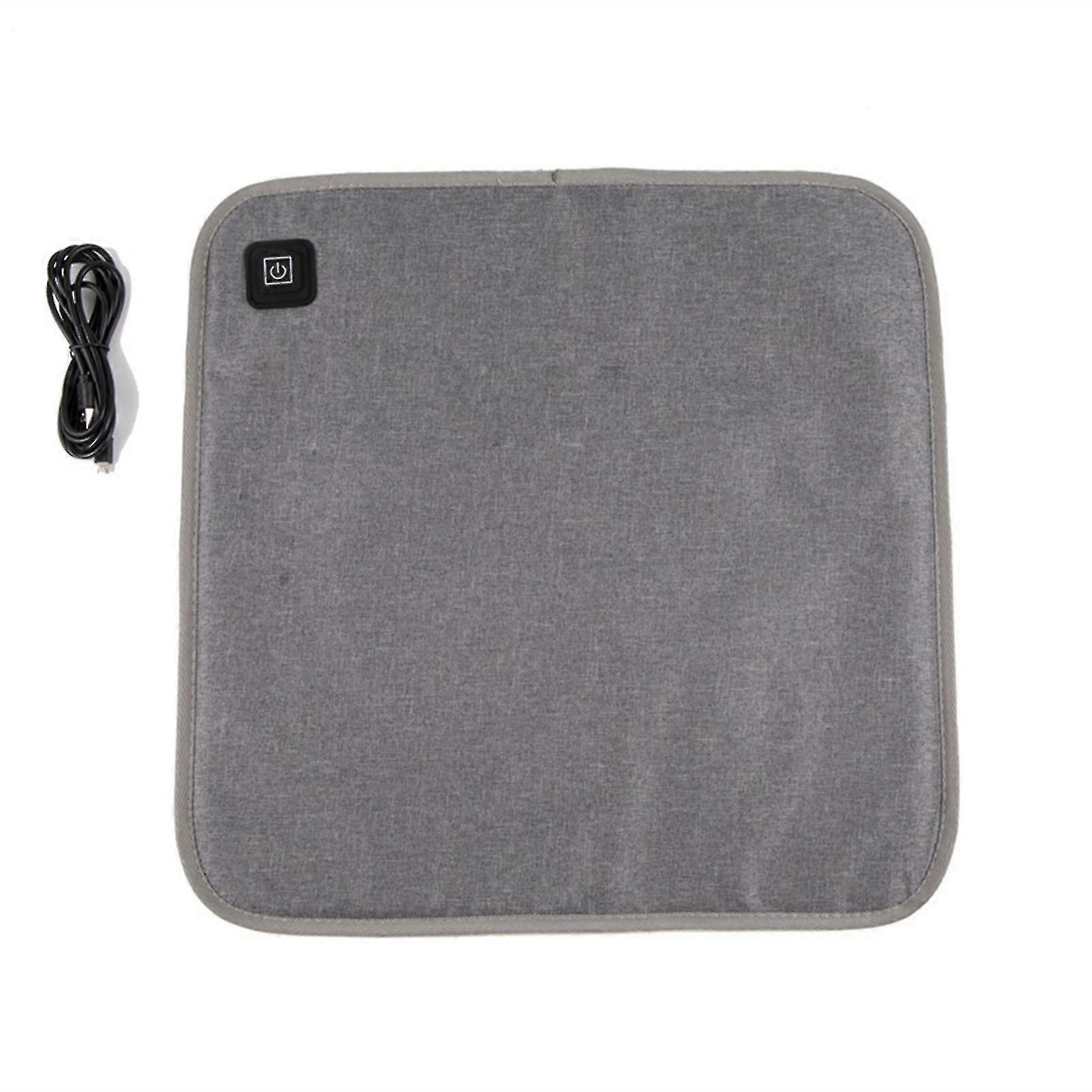 Usb Office Chair Heating Pad With Soft Velvet Fabric Material For Cramps Back Pain Relief