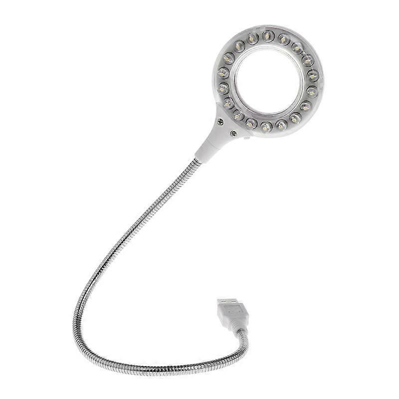 Ring LED Light USB Table Desk Lamp 5V Bright Bulb Flexible Gooseneck Adjustable