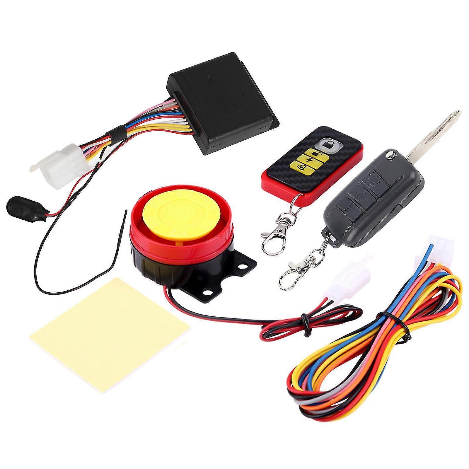 Universal 12V Motorcycle Anti-Theft Security Alarm System with Remote Control