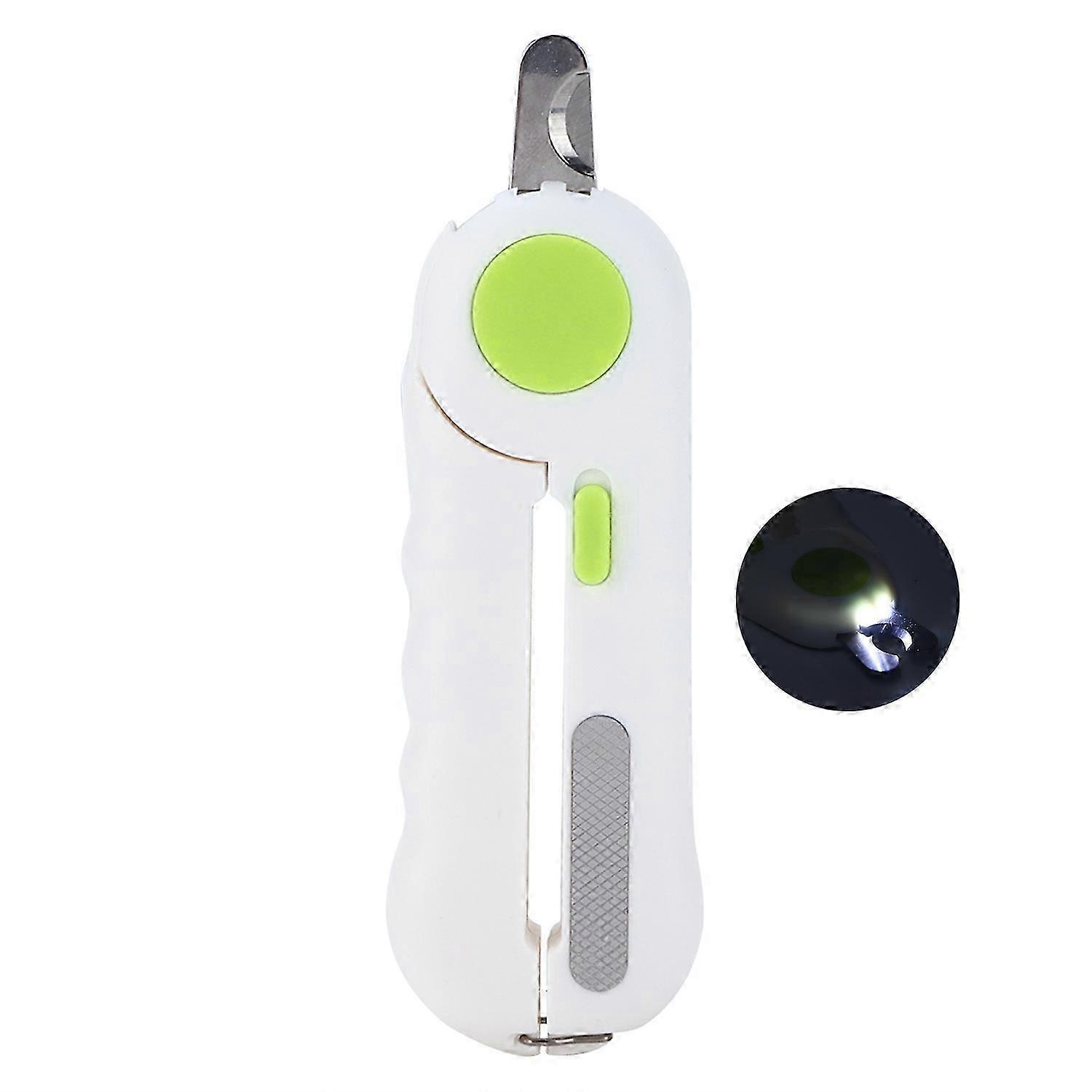 Pet Nail Clippers LED Lights Pet Nail Trimmer Avoid Excessive Cutting with Nail File for Dogs CatsGr