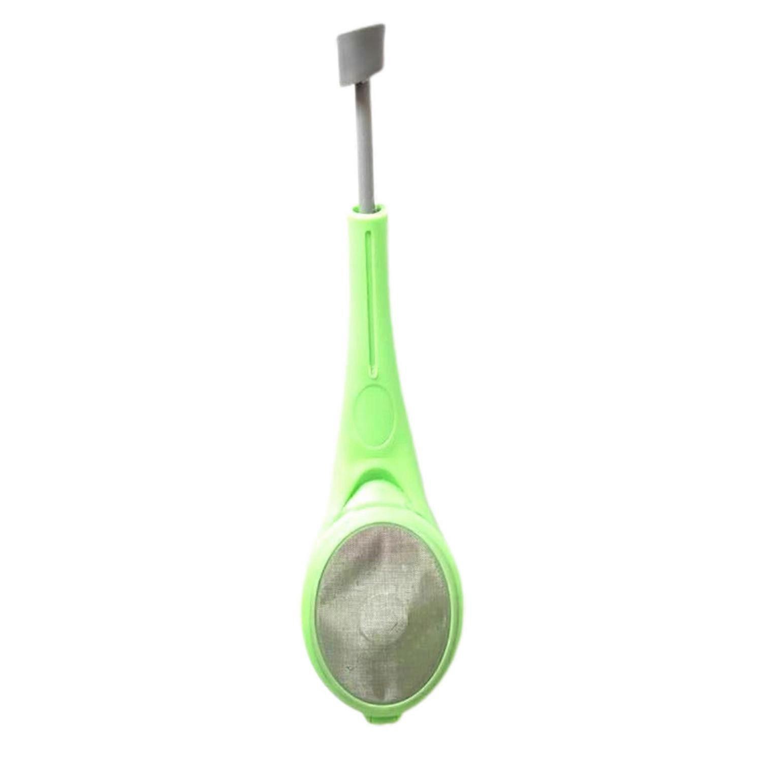 Detachable Fine Mesh Tea Infuser Silicone Handle Press Design Tea Sieve Tools Teaware Strainer
