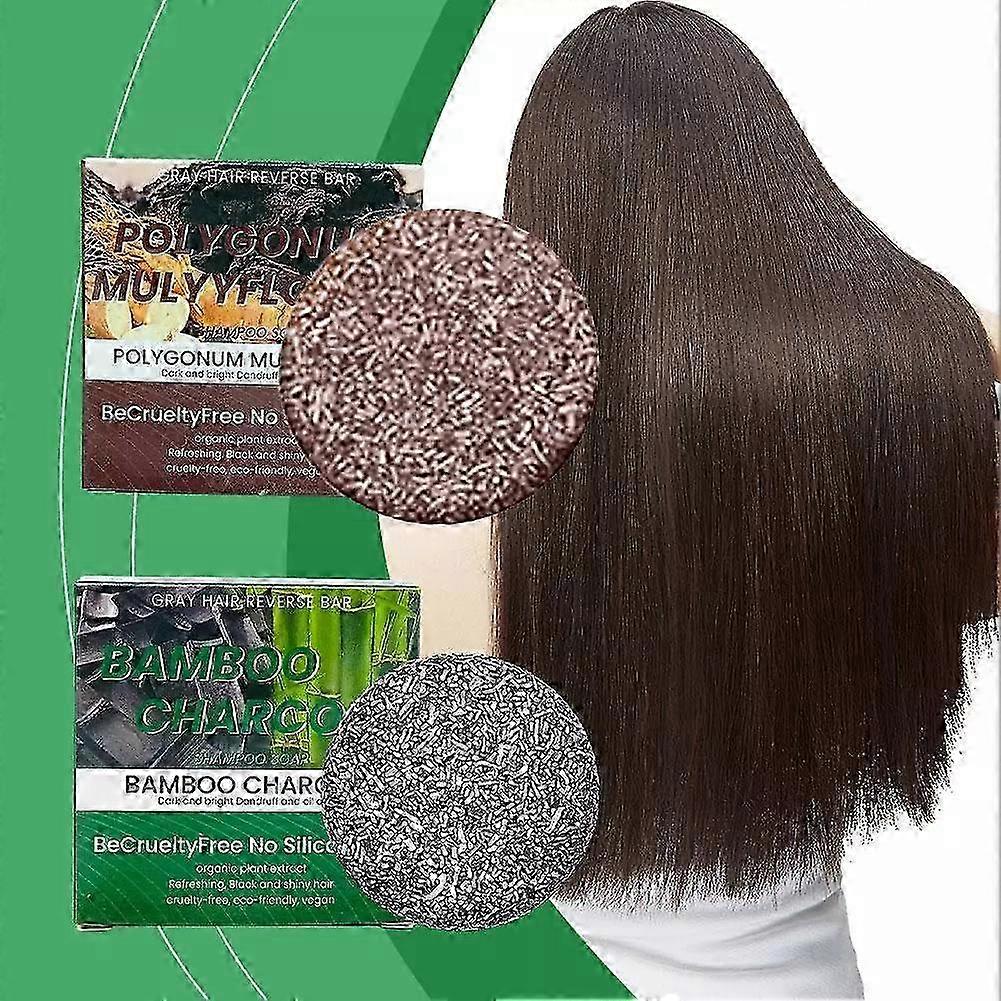 Polygonum Multiflorum Shampoo Soap Effectively Reduce Dandruff and HairBreakage