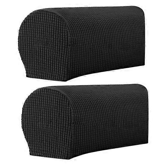 Convenient Anti-Slip Wear-Resistant Solid Color Easy to Stretch Sofa Arm Protector for Living Room