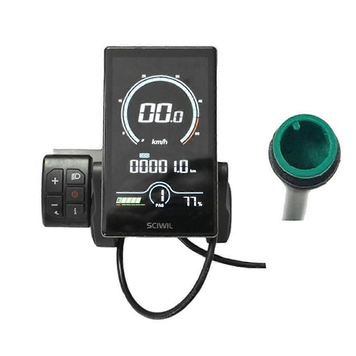 SRM818X -M818X Electric Bike Meter with LCD Screen, Ebike Display Waterproof Connector
