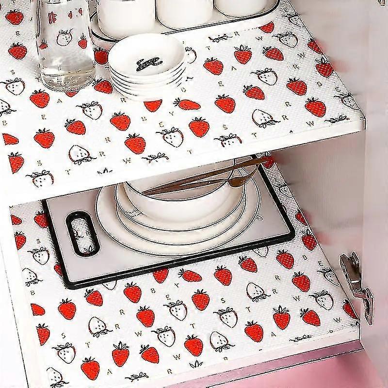 Brighten Up Your Kitchen Cabinets With This Colorful Printed Cabinet Mat!